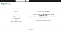 Desktop Screenshot of moodle.sage.edu