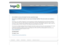 Tablet Screenshot of download.sage.tv